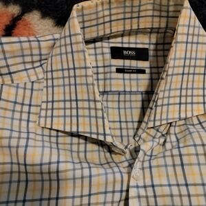 Authentic BOSS Mens Dress Shirt.L. New w/ No Tag. Superior quality.
